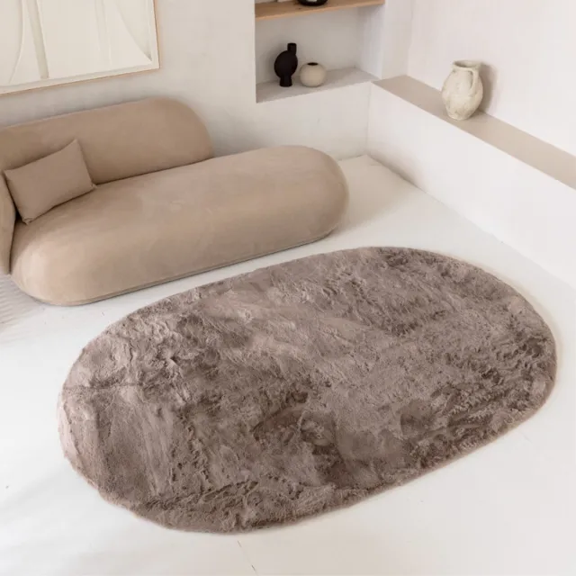 Grandstone Comfy Grandstone Vloerkleed - Ovaal Tapijt - Taupe