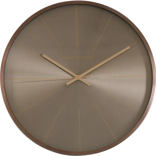 Decostar Wandklok copper 40x40x5cm brons