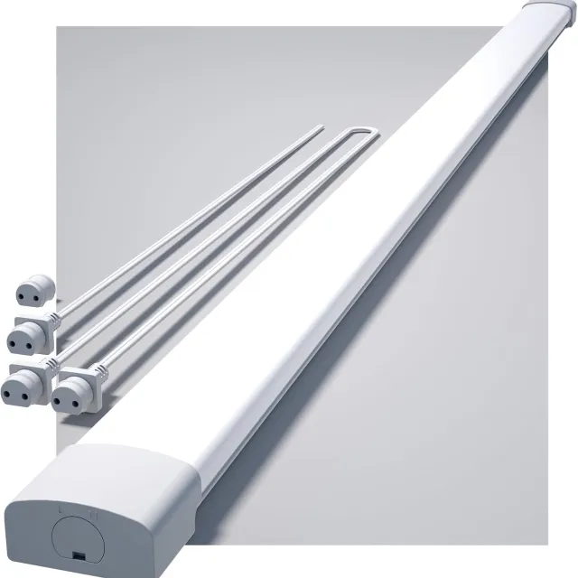 MODLICHT LED Vochtbestendige Lamp - LED Batten 150cm - 45W 5000LM - 5000K Koud Wit - IP65 - LED TL Armaturen - flikkervrij - voor Garage, Werkplaats & Kelder - Koppelbaar