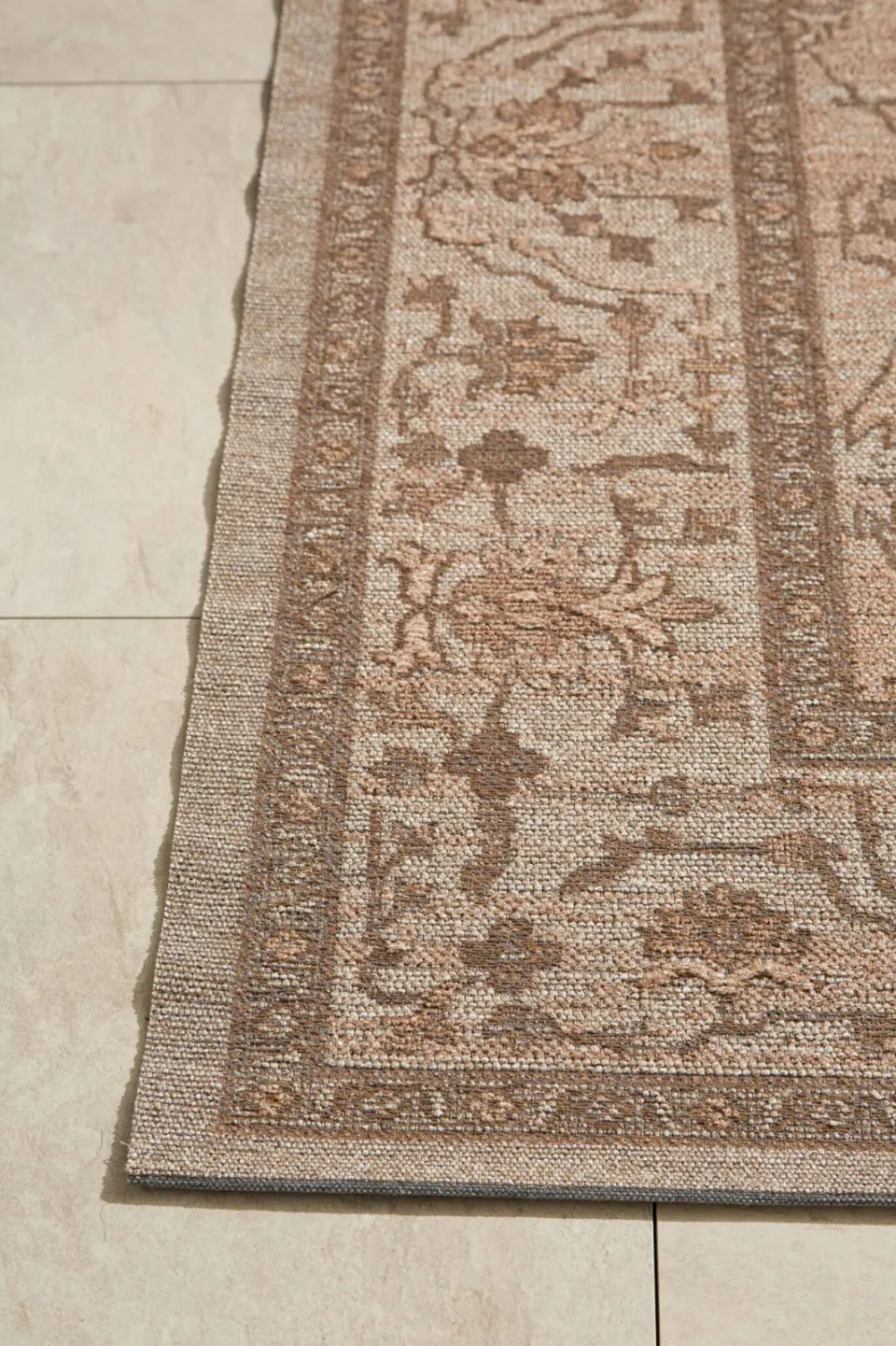 NOUS Living binnen- en buitenvloerkleed Golan donkerbruin (290x200 cm), foto 3