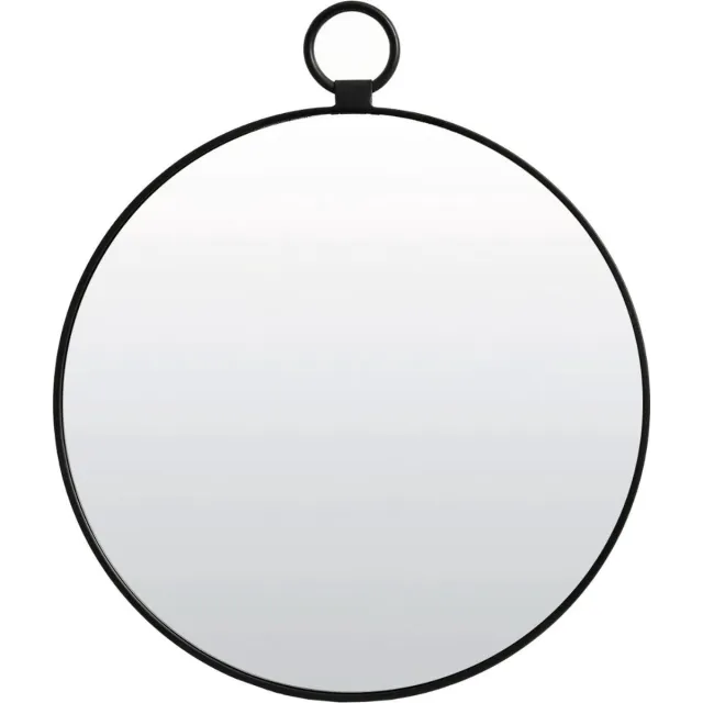 Luqaza Spiegel Disa - Zwart - Ø40cm - Modern