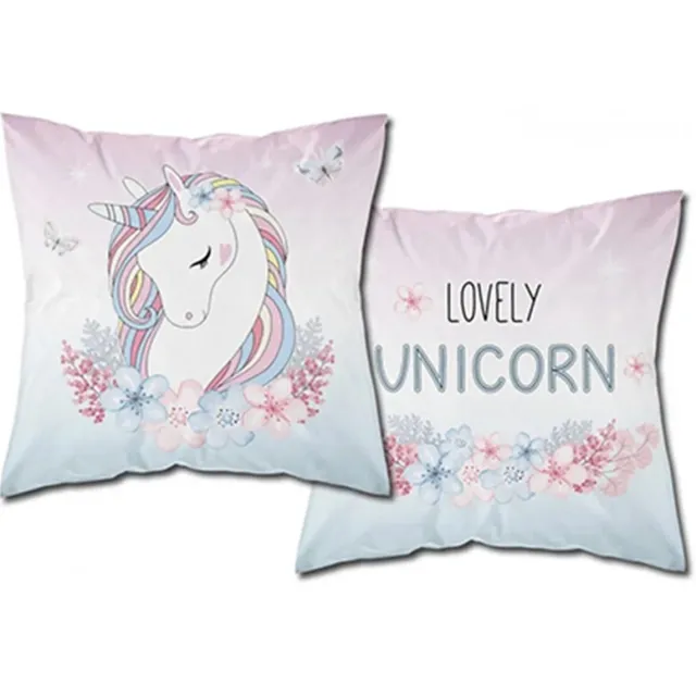 Holland Young Unicorn sierkussenhoes met Glow in the dark effect Blauw