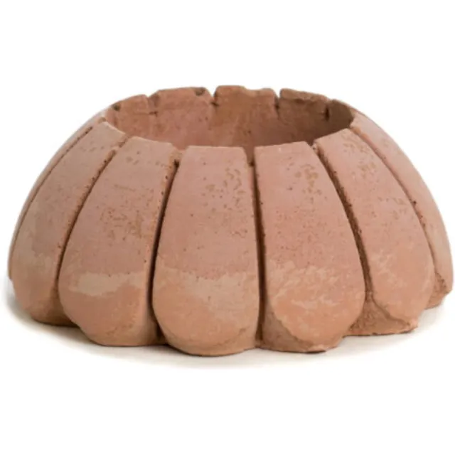 Rustik Lys Kandelaar beton - Petal theelichthouder - terracotta - Ø7,2xH3 cm - Rustik Lys
