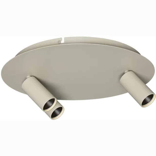 Fantasia ORYX ronde plafondlamp met 3 lichtpunten in beige, uit de Deco-collectie.