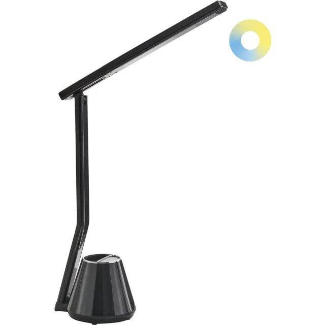 Beliani DENEB - Bureaulamp LED - Zwart - Synthetisch materiaal