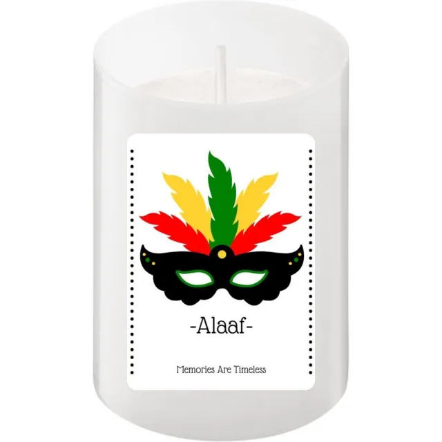 Memories Are Timeless Carnaval Kaarsje "Alaaf!" | Rood, Geel, Groen | Perfect voor Prins of Prinses Carnaval | 24 Branduren Carnaval Alaaf