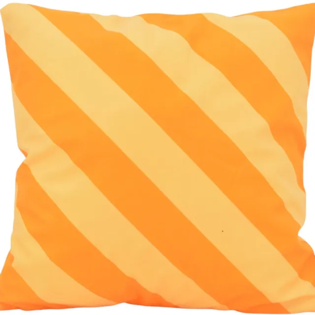 Gek op Kussens! Stripe Okergeel/Geel Strepen Kussenhoes | Katoen/Polyester | 45 x 45 cm geel/okergeel