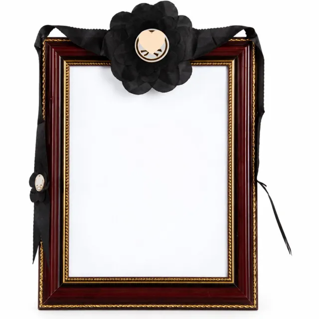 SWGOTA Zwart-rode staande fotolijst met bloemdecoratie 8 inch 20,3 × 15,2 cm Zwart;Rood