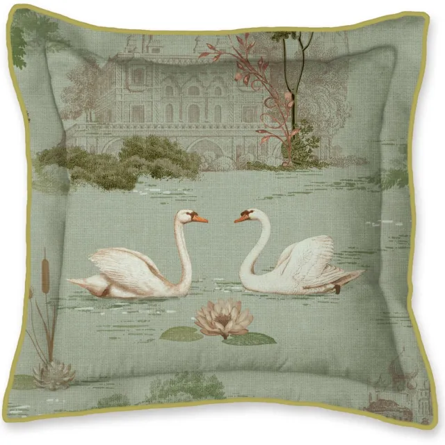 Pip Studio Darjeeling Days Square Cushion Sierkussen - 45 x 45 cm cm - Groen