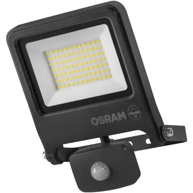 Osram Breedstraler Endura Flood - Grijs - 50w - 4500lm - Neutraal Wit - Ip44 - Met Bewegingssensor Donkergrijs