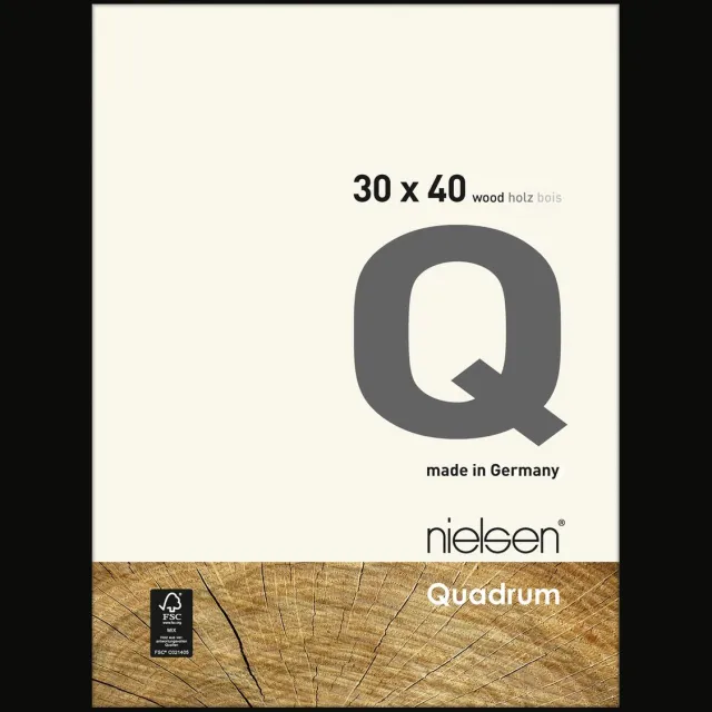 Nielsen Quadrum Houten Wissellijst Black 30x40cm Zwart