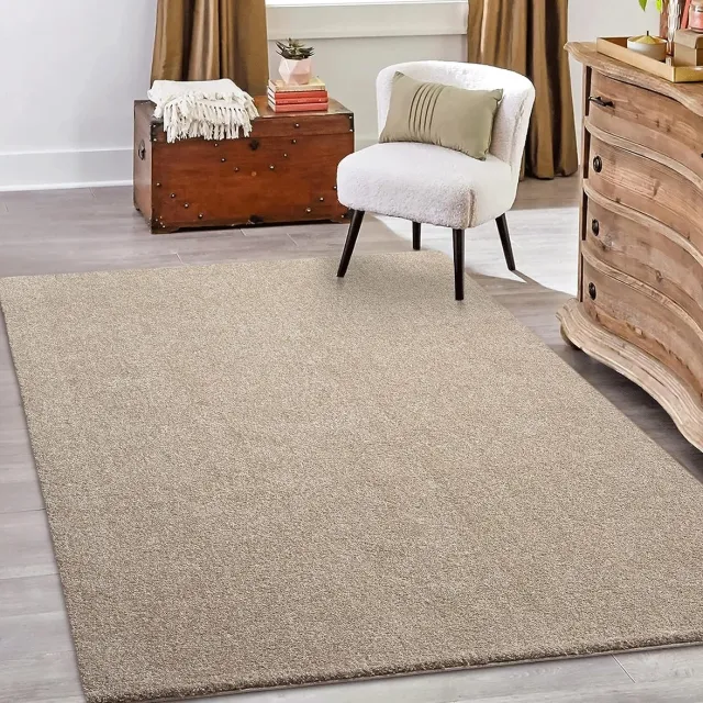 Grande the carpet Grande Modern Pluizig Kortpolig Woonkamerkleed, Superzacht aanvoelend, Elegant en Onderhoudsvriendelijk Antraciet