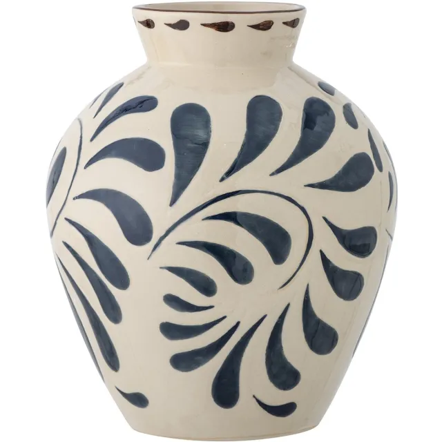 Bloomingville Heikki Vaas - Blauw - Aardewerk