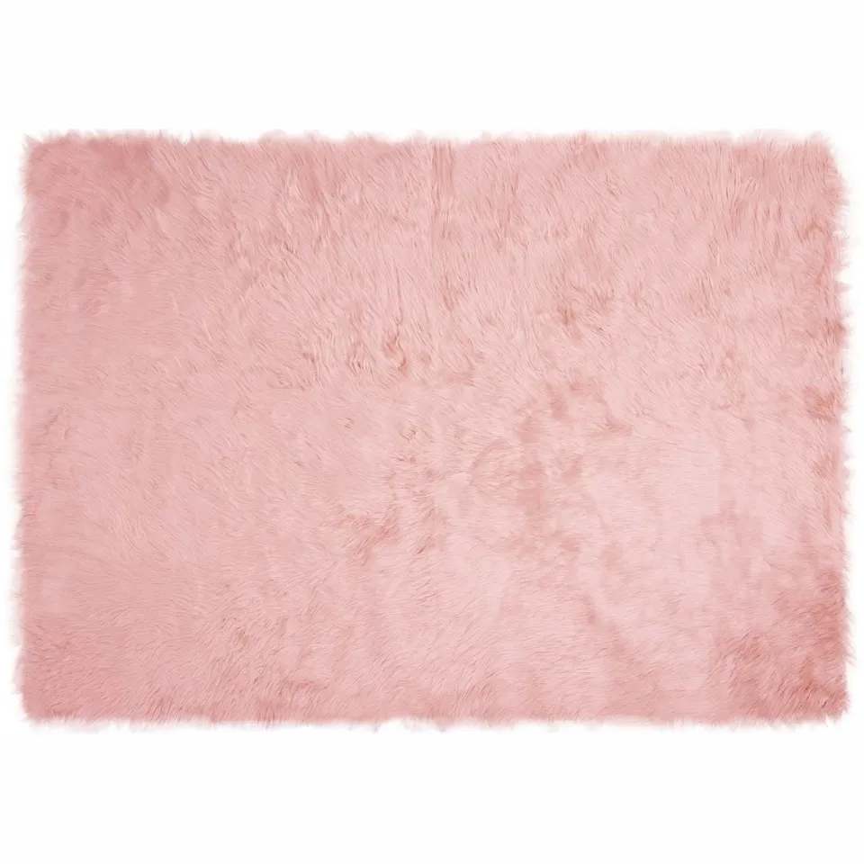 vidaXL Tapijt van imitatie TAFALLA Roze 120 x 170 cm Polyester