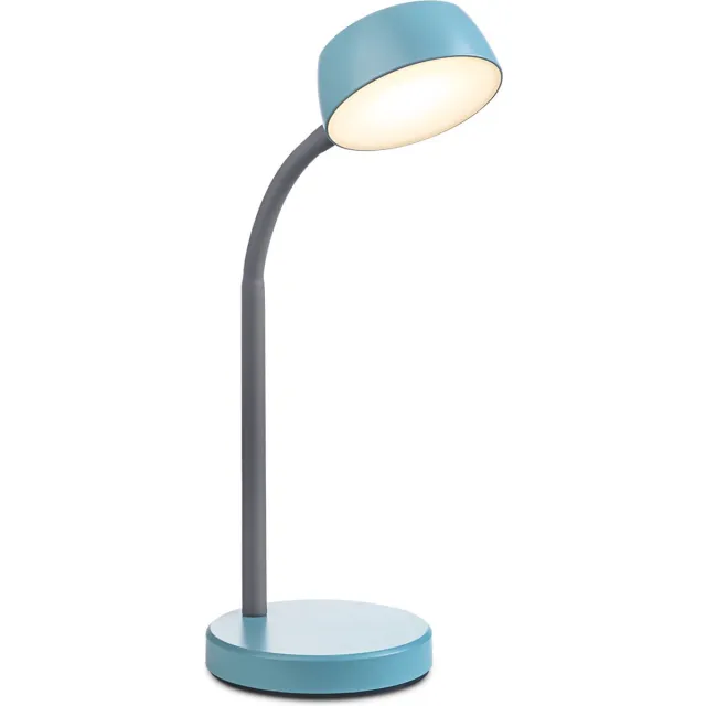 Home Sweet Home Moderne Led Bureaulamp College - verstelbare LED Leeslamp met schakelaar - Blauw - 14/14/34cm - 5W 3000K 420lm - geschikt voor