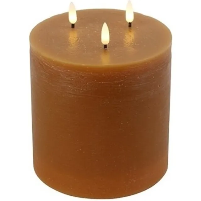 Countryfield LED kaars amber - Countryfield - led stompkaars met bewegende vlam - L15 x B15 x H17,5 CM