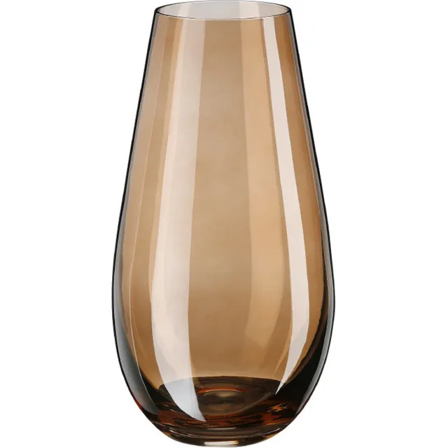 Inge Glas Inge Christmas goods Bloemenvaas New York - transparant bruin - glas - 24 cm