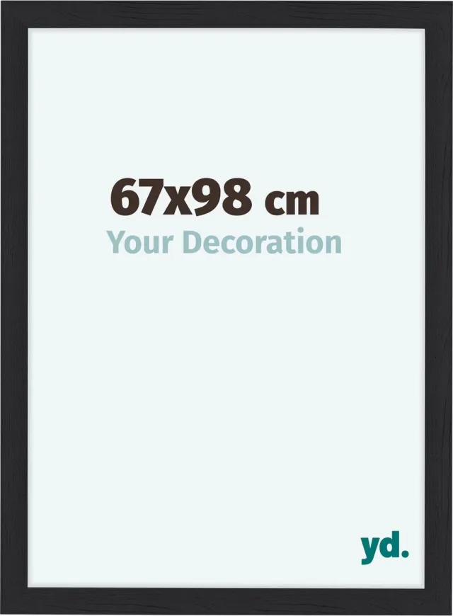 yd. Your Decoration - Fotolijst 67x98 cm - MDF - Zwart Houtnerf - Como