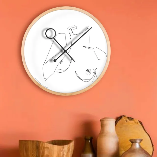 Cloudnola wandklok wit
