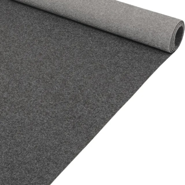 ANRO Eventtapijt Grijs 200x133cm – Beurstapijt Loper Messeloper Bruiloftsloper Antislip Op Maat