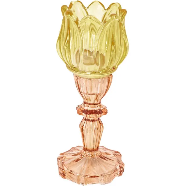homebound by ky Waxinehouder tulp oranje met roze | Waxinehouder | 7.5*18