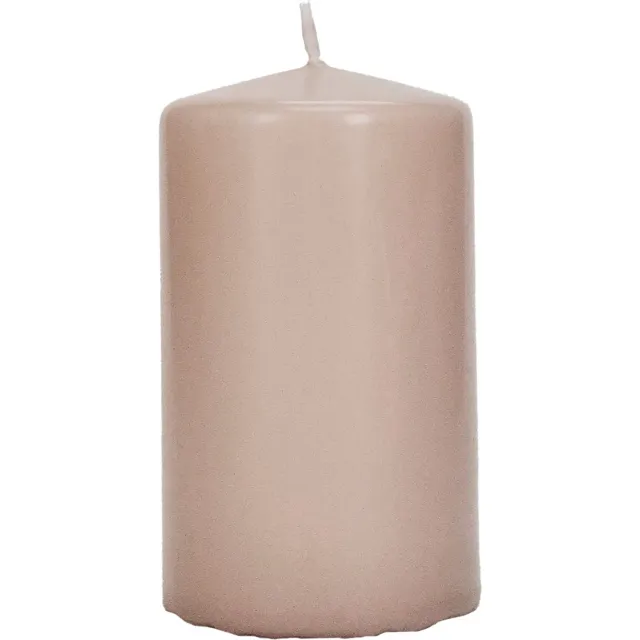 Wenzel Safe Candle stompkaars saharabeige Ø 70 mm, hoogte 130 mm