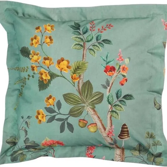 Pip Studio Wild And Tree Square Sierkussen Blue 45 x 45 cm Blauw
