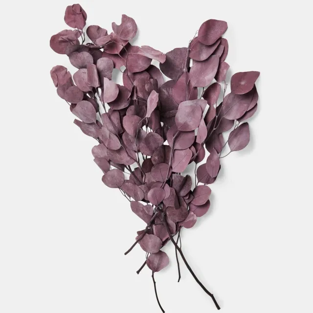Loberon Kunstbloem eucalyptus Ianthee bordeaux
