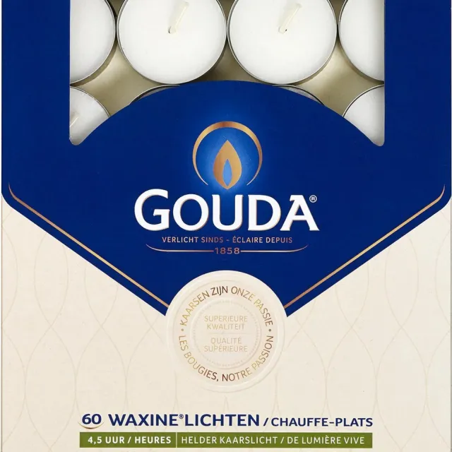 Gouda Waxinelichtjes - Wit - 4.5 branduren - 360 stuks