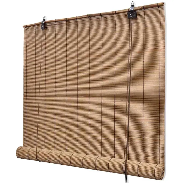 vidaXL Rolgordijn 150x220 cm bamboe bruin