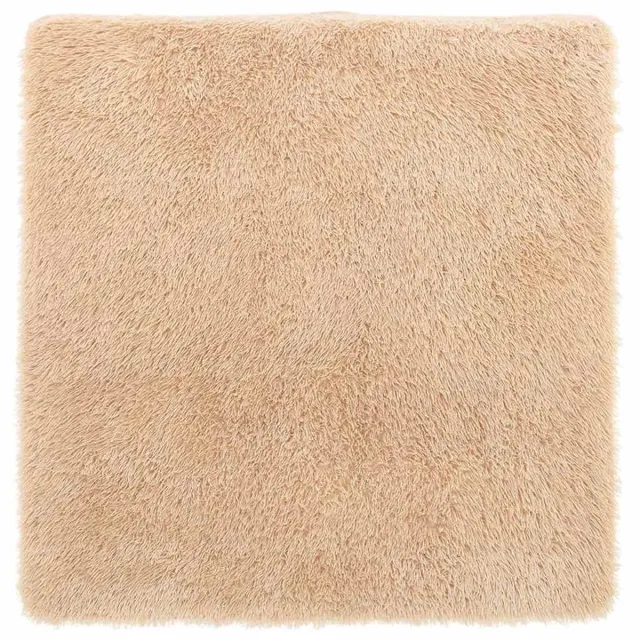 vidaXL Hoogpolig - vloerkleed - NAVARRA - cm - polyester - beige