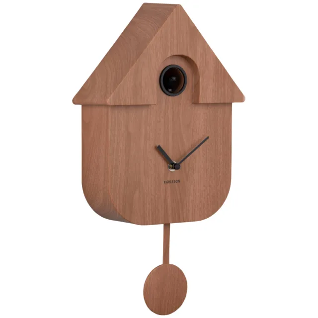 Karlsson Modern Cuckoo wandklok bruin