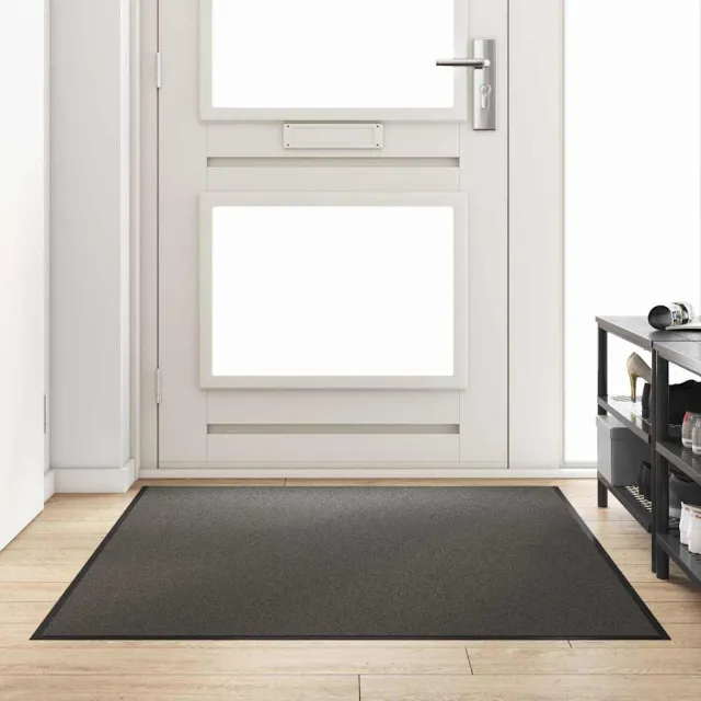 vidaXL Deurmat Antraciet en Zwart 120 x 180 cm 100% Polyamide Anthraciet