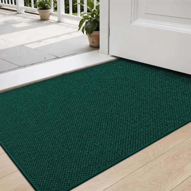 My Ninki ® Hoogwaardige Absorberende Antislip Deurmat voor Binnengebruik, Wasbaar en Veelzijdig, 80 x 120 cm, Groen