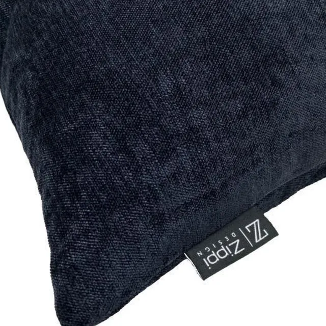 Zippi Design Black Magic Sierkussen 45x45 cm Luxe (veren vulling) kleur zwart diep zwart