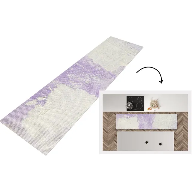 KitchenYeah Keukenloper - Loper keuken - Abstract - Verf - Design - Keukenloper vinyl multicolor
