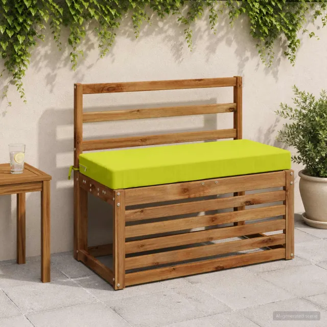 vidaXL Bankkussen SOEST 100% Polyester Helder groen 80 x 40 x 8 cm