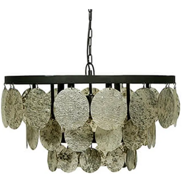 Hoogendam Hanglamp Schijf Vineer L 2399