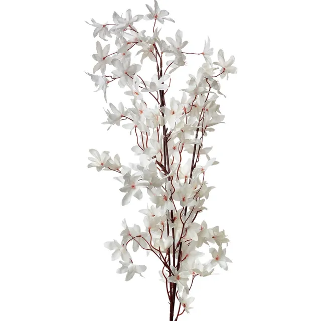 Clayre & Eef Kunstbloem 112 cm Wit Kunststof
