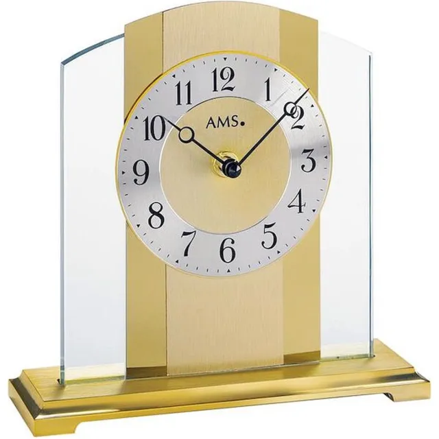 AMS 1119 - Klok - Metaal/Glas - 20x20 cm - Cr�me Crème