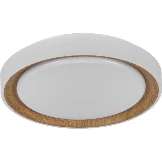 Osram Orbis Glorie LED plafondlamp 400mm Click Dim hout, drietraps dimbaar, 24W, woonkamer warm wit, 3000K, IP20 Houten decor