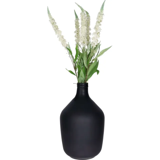 Bellatio Design Kunstbloem bloesemtak ridderspoor - 5x - 76 cm - wit - kunst zijdebloemen - decoratie tak