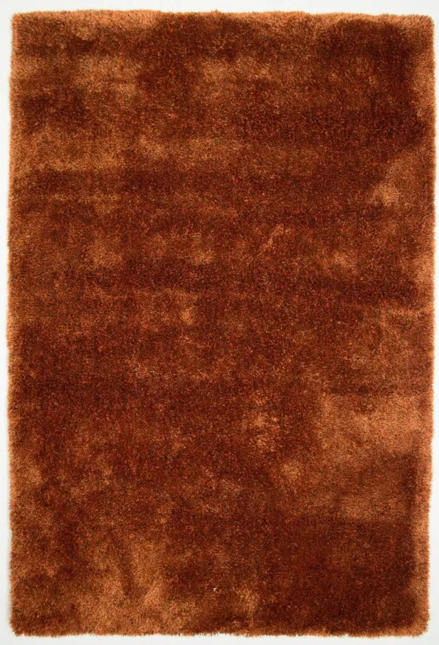 DÉJA Living Vloerkleed 80x150cm - Hoogpolig Oranje Stof - Lavar Mix