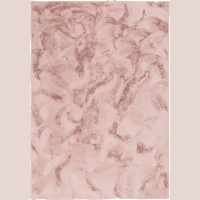 Pergamon Luxe Super Zachte Bont Vloerkleed Tapijt Plush Roze