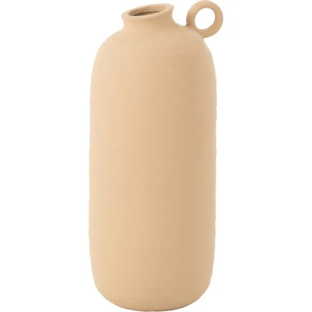 J-Line vaas Cassia - keramiek - beige - large - 38 cm hoog