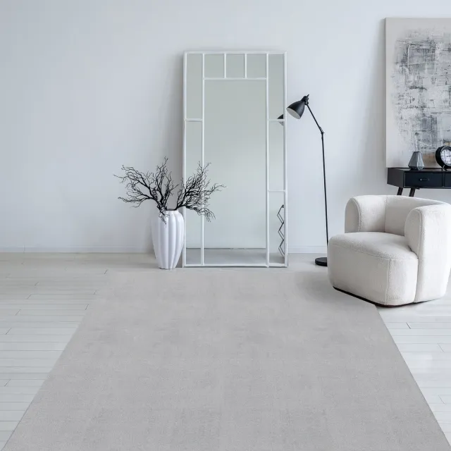 Mia´s Teppiche Mia’s Teppiche Taos – superzacht kortflor vloerkleed met antislip rug, wasbaar, grijs, 160 x 220 cm
