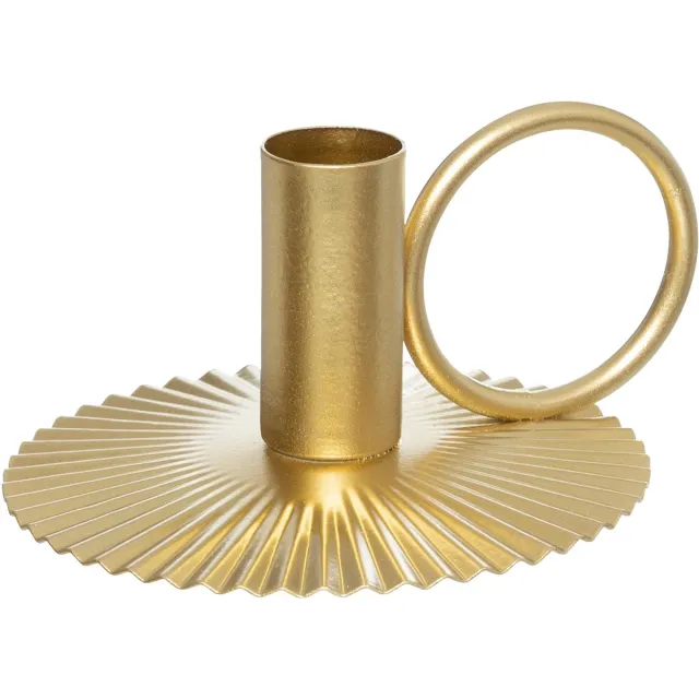 Fééric Lights and Christmas Kerstdecoratie Kandelaar - Ø11xH6cm - Goud