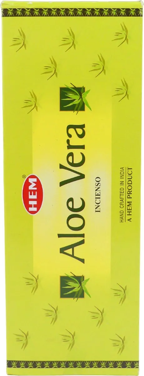 HEM Wierook - Aloe Vera - Slof (6 pakjes/120 stokjes) Transparant
