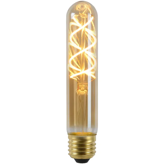 Lucide T32 - Filament lamp - Ø 3 cm - LED Dimb. - E27 - 1x4,9W 2200K - Amber