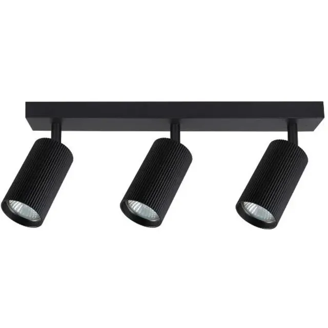 MasterLED Plafondlamp GU10 LED Lucerno verstelbaar 3x Zwart